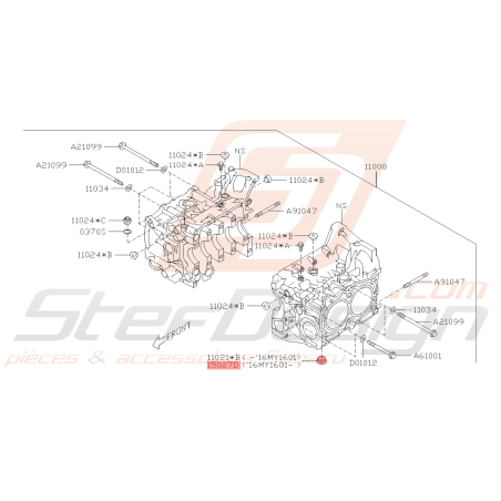 Bouchon Origine Subaru STI 16/01/2016 - 2019 BRZ 15/11/2016 - 201943421