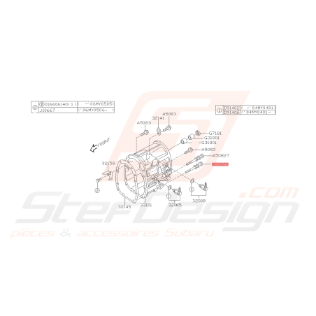 Vis Rondelle Boite Transfert Origine Subaru GT 98-00 WRX 01-10 FORESTER 05-0743423