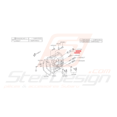 Roulement Boite Origine Subaru GT 99-00 WRX 01-10 FORESTER 05-0743425