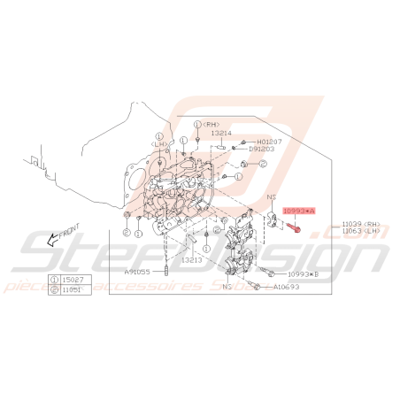 Vis Chapeau d'Arbre à Cames Origine Subaru GT 97-00 WRX STI 01-19 FORESTER 97-02/05-0743437