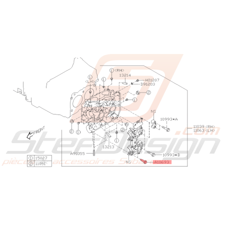 Vis Origine Subaru GT WRX STI FORESTER Turbo 97-02/05-0743439