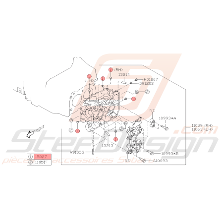 Bouchon de culasse Origine Subaru WRX STI 08-19 / BRZ / TOYOTA GT 86 13-1543443