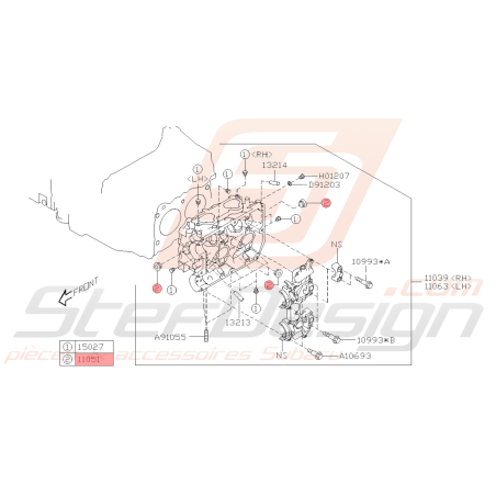 Bouchon Culasse Pompe à Huile Origine Subaru GT 93-00 WRX STI 01-19 Forester 97-02/05-0743444