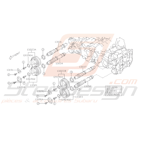 Schéma Arbre à Cames Origine Subaru STI 2015 - 201943459