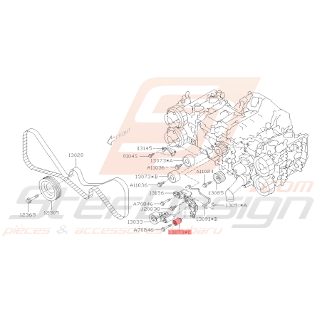 Galet rouleau SUBARU WRX/STI 03-19 FORESTER 05-0743482