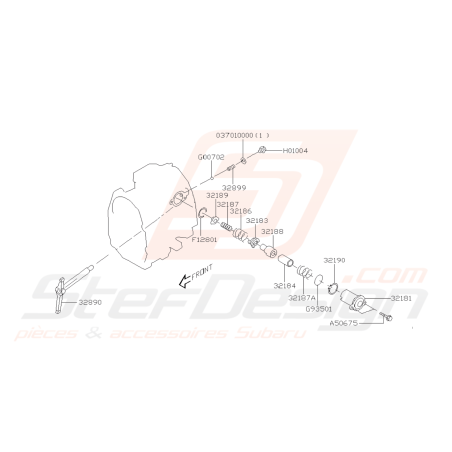 Schéma Système Fourchette Origine Subaru FORESTER Turbo 2005 - 200743507