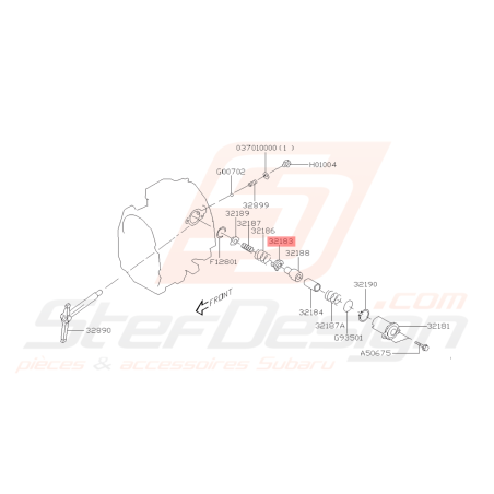 Rondelle fourchette Origine Subaru GT 93-98 / type R WRX 01-10 FORESTER 05-0743510