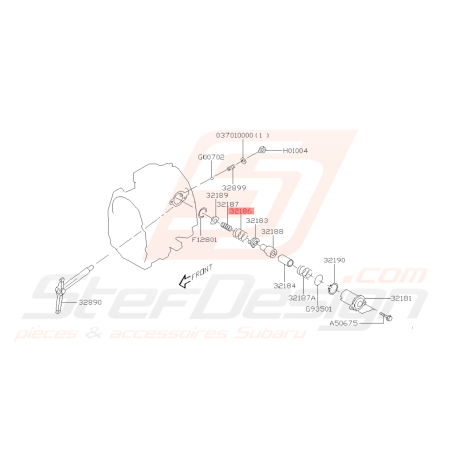 Ressort fourchette arrière GT 94-00 / type R WRX 01-10 FORESTER 05-0743512