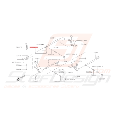 Goupille Origine Subaru Impreza GT 93-00 WRX 01-10 FORESTER 05-0743537