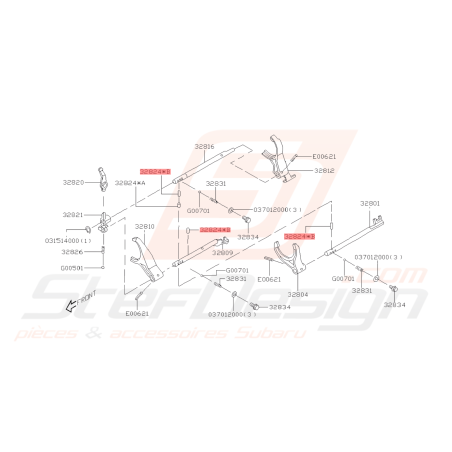 Goupille Origine Subaru Impreza GT 93-00 WRX STI 01-14 FORESTER 05-0743538