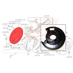 Flasque arrière pour Subaru...