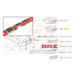 Logo BRZ malle de coffre...