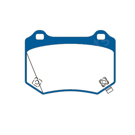 Kit plaquettes arrière EBC bleu SUBARU STI légende édition43961