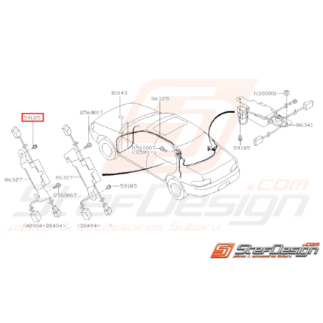 Clip Pare Choc Adaptable Subaru GT 93-00 WRX 01-08 STI 01-07 Forester Turbo 06/00-0244046