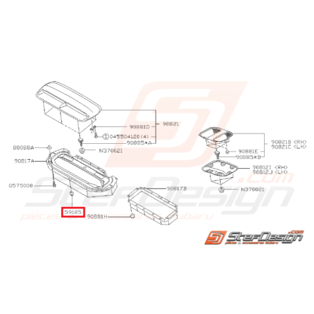 Clip Pare Choc Adaptable Subaru GT 93-00 WRX 01-08 STI 01-07 Forester Turbo 06/00-0244047