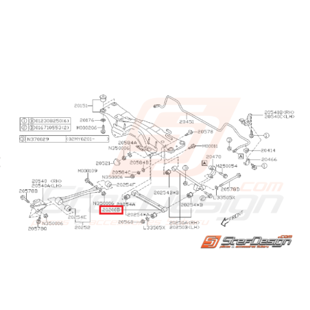 Tirant Arrière Adaptable pour Subaru WRX 2005 - 200644134