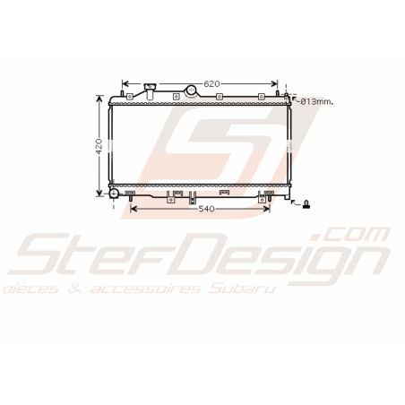 Radiateur d'eau SUBARU WRX/STI 2008 -201444201