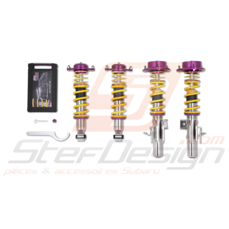 Kit Combinés Filetés Avec Coupelle KW V3 Clubsport pour Subaru  STI 08-1444258