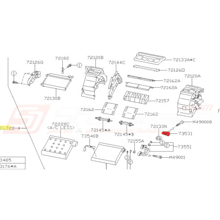 Détendeur de refroidissement pour Subaru BRZ / Toyota GT 86 2013-2014 LHD44507
