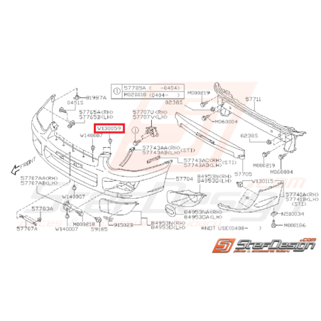 Clip Pare Boue Adaptable pour Subaru GT WRX STI44603