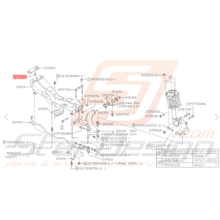 Clip Adaptable pour Subaru GT WRX/STI FORESTER44612