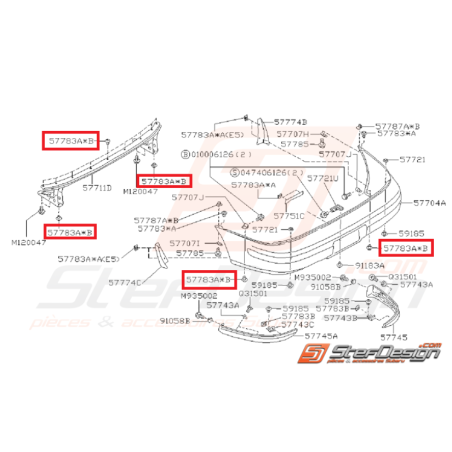Clip Adaptable pour Subaru GT WRX/STI FORESTER44613