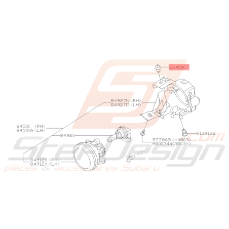 Clip Pare Choc Avant et Arrière Adaptable Subaru WRX STI 01-14 BRZ 13-1944621