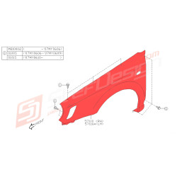 Aile avant pour subaru...