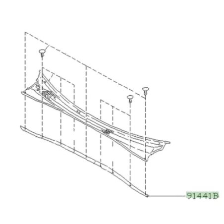Kit joint de baie de pare brise subaru GT 93-0044928