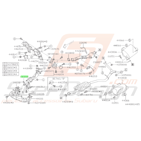 Joint de collecteur échappement  et up pipe TWINSCROLL  N14 N15(montage spécifique )44942