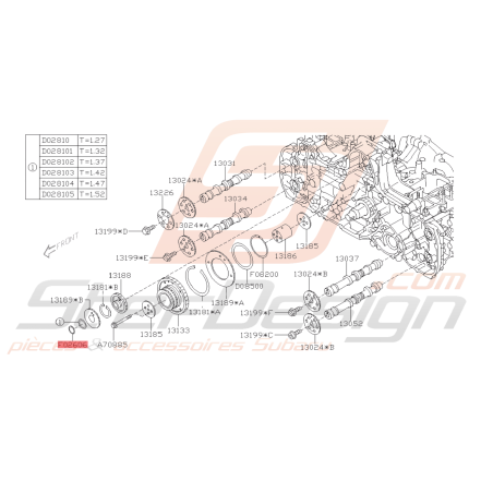 Rondelle Origine Subaru WRX  FORESTER Diesel 2008 - 201145243