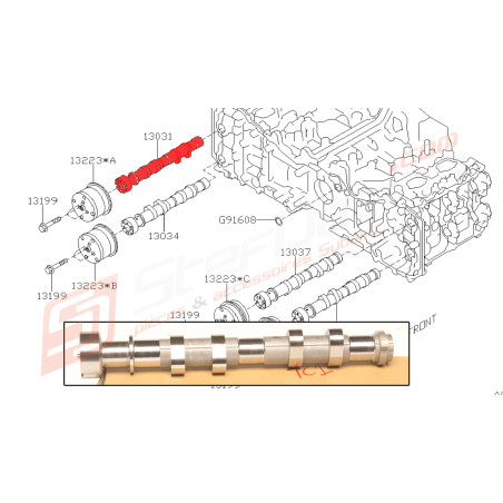 Arbre à cames admission Subaru BRZ /Toyota GT86 boite manuelle45274