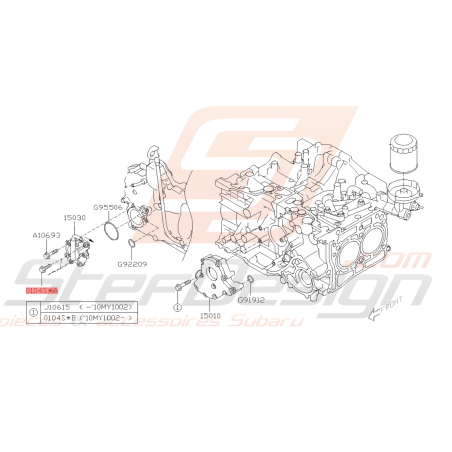 Vis Origine Subaru GT WRX STI FORESTER45297