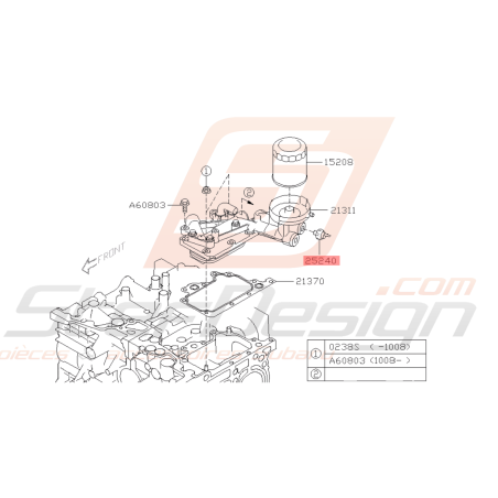 Contacteur pression d'huile Origine Subaru GT 93-00 WRX STI BRZ 01-19 FORESTER 97-02/05-1245320