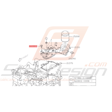 Vis de Poulie de Pompe Essence Origine pour Subaru Moteur Diesel45321