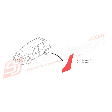 Film de protection de bas d'aile pour Subaru diesel 201145330