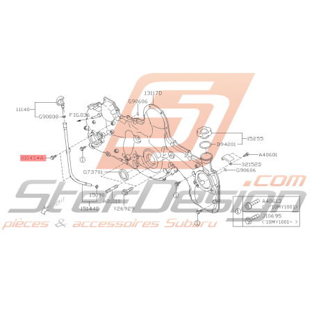 Boulon Origine Subaru GT WRX STI BRZ GT 86 Forester Turbo45337