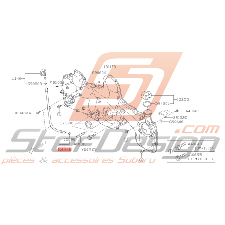 Conduit Jauge à Huile Origine Subaru FORESTER WRX Diesel 2008 - 201245342