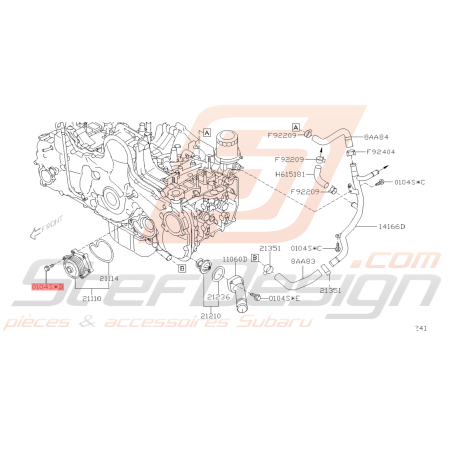 Vis Origine Subaru GT WRX STI FORESTER45353