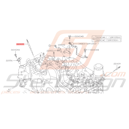Bougie de préchauffage Origine Subaru FORESTER WRX Diesel 2008 - 201245378