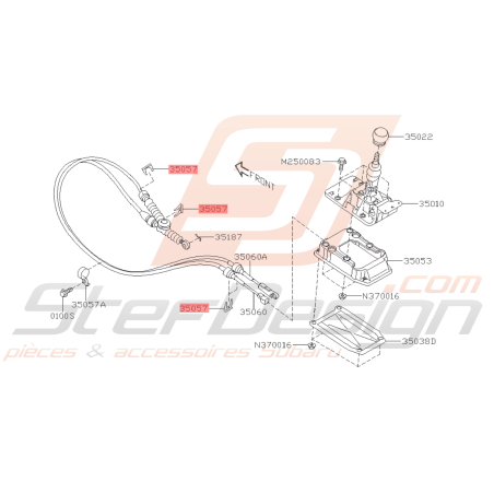Agrafe Levier changement de Vitesse Origine Subaru forester 201545417