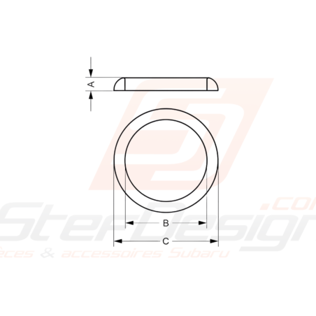 Joint tresse Origine impreza  forester legacy et outback atmosphérique45435