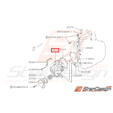Pack pompe a eau avec joint Origine Subaru GT 93-00 WRX/STI 01-03 FORESTER Turbo 97-0245440