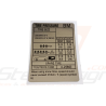 Autocollant Pression Pneumatique pour Subaru GT 97-0045510