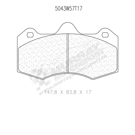 plaquettes carbone lorraine pour étrier AP RACING