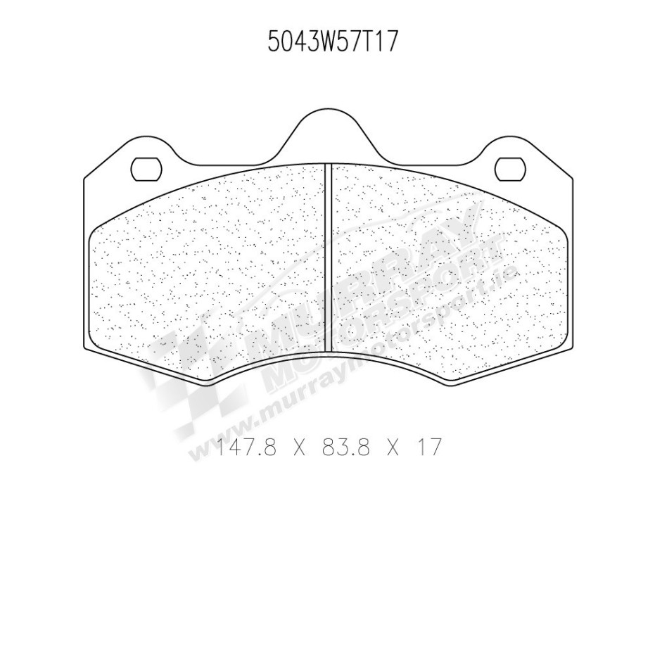 plaquettes carbone lorraine pour étrier AP RACING