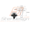 Clip Plage Arrière Adaptable pour Subaru Forester 97-02 et WRX STI 01-0745613