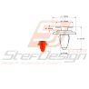 Clip Garniture Intérieure Adaptable pour Subaru WRX STI 01-0745614
