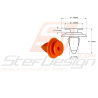 Clip Garniture Intérieure Adaptable pour Subaru WRX STI 01-0745616