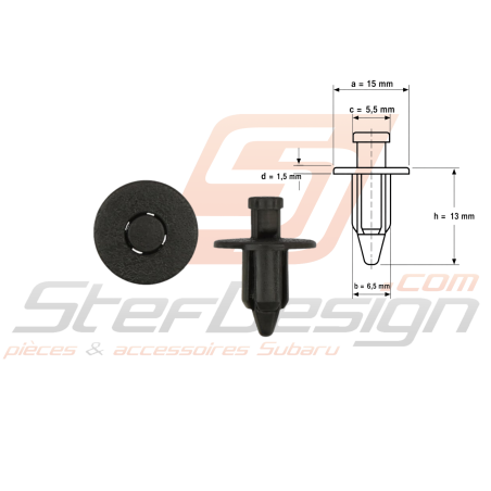 Clip Passage de Roue Adaptable pour Subaru Impreza 93-00 et WRX STI 01-0245618